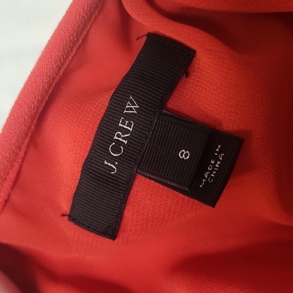 J. Crew Orange cap sleeve dress, size 8 - Picture 7 of 8